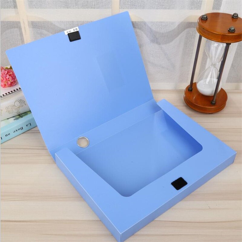 A4 Plastic Personnel Special PP File Box Back Width 2/3 Inch Information Box ertificate Invoice Data Box Office Supplies