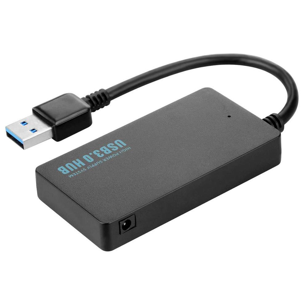 4-Port USB 3.0 Hubs with Indicator Light Portable Adapter Flexible Converter Energy Saving Splitter Computer Peripherals