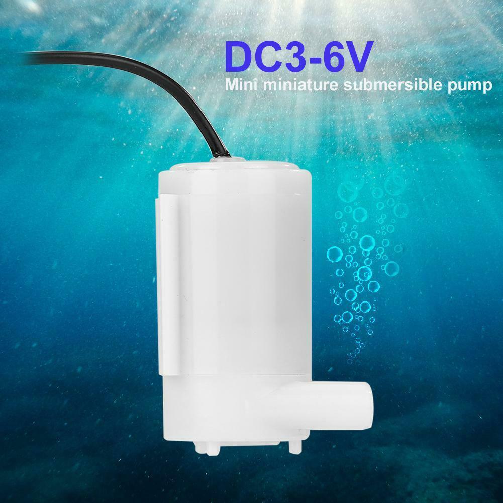 Lydløs mini vandpumpe  dc3 v 5 v 6 v 9v solar lader dc vandpumpe