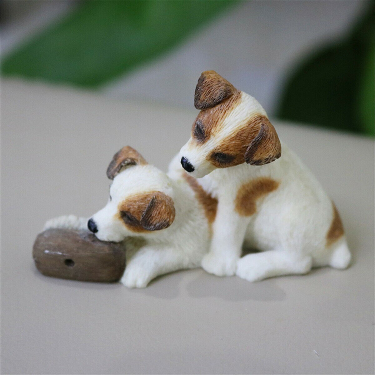 Jjm jack russell terrier hund kjæledyr figur canidae dyr bil dekor samler leketøy modell pedagogisk for barn voksne barn