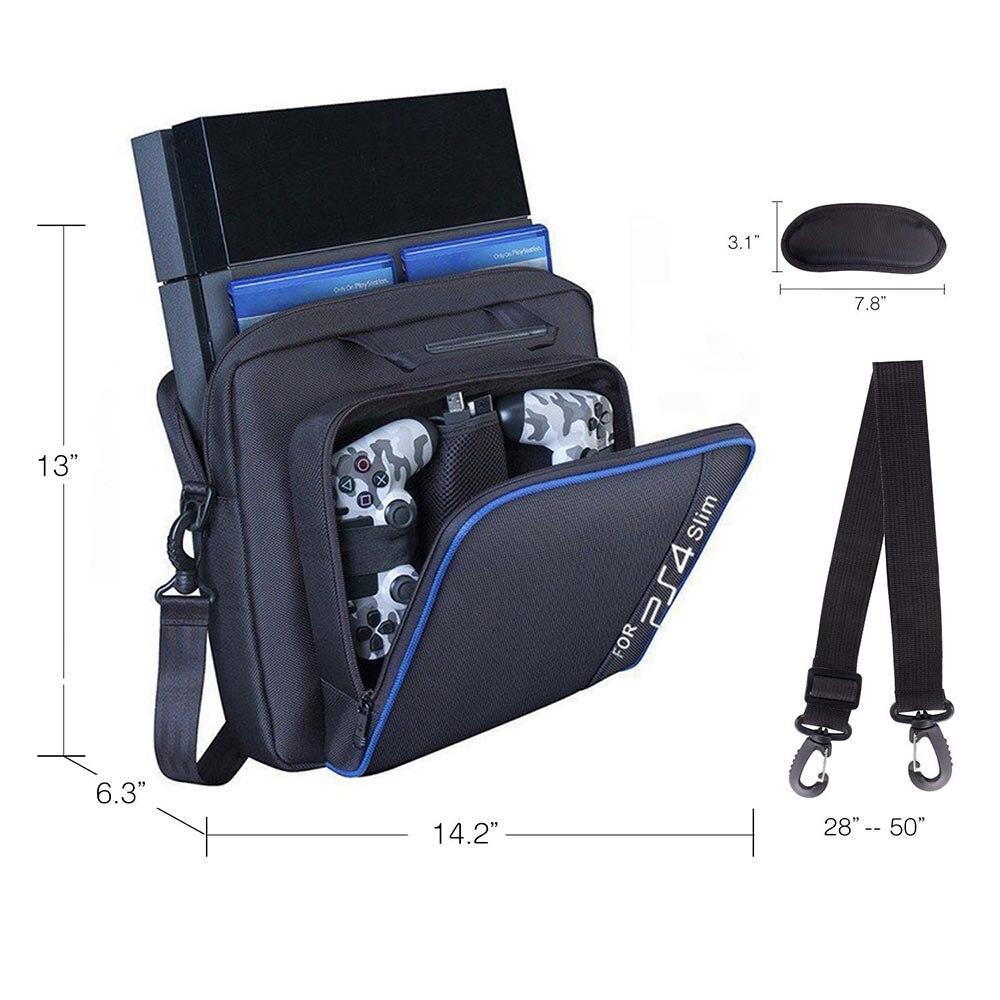 Stijl Voor PS4 Game Sytem Tas Canvas Draagtassen Case Beschermende Schouder Voor Playstation 4 PS4 Console Travel Opslag handtas