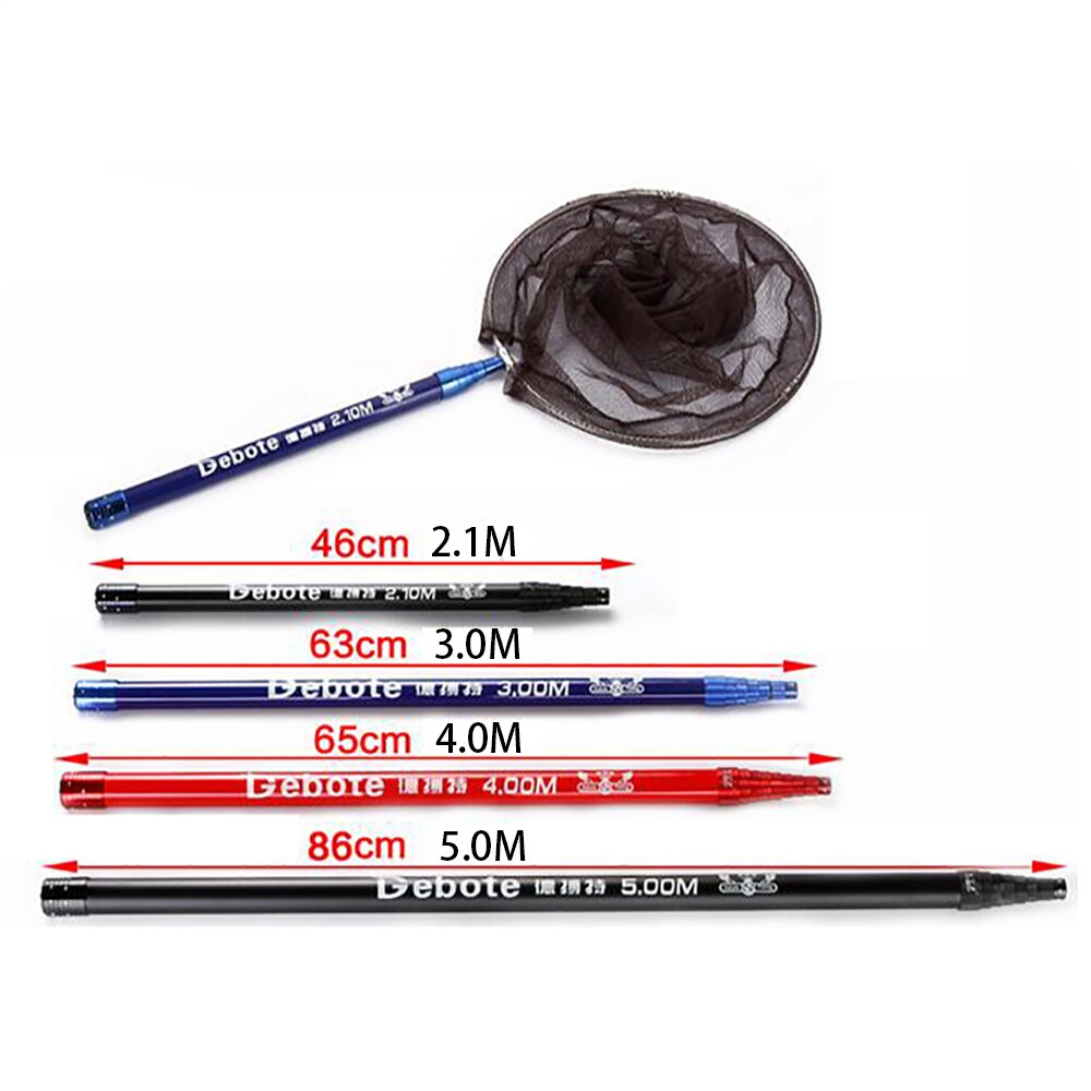 Portable Folding Fishing Net Super Light Carbon Dip Net Pole 2.1m 3m 4m 5m Fly Hand Dip Casting Net Fishing Tackle