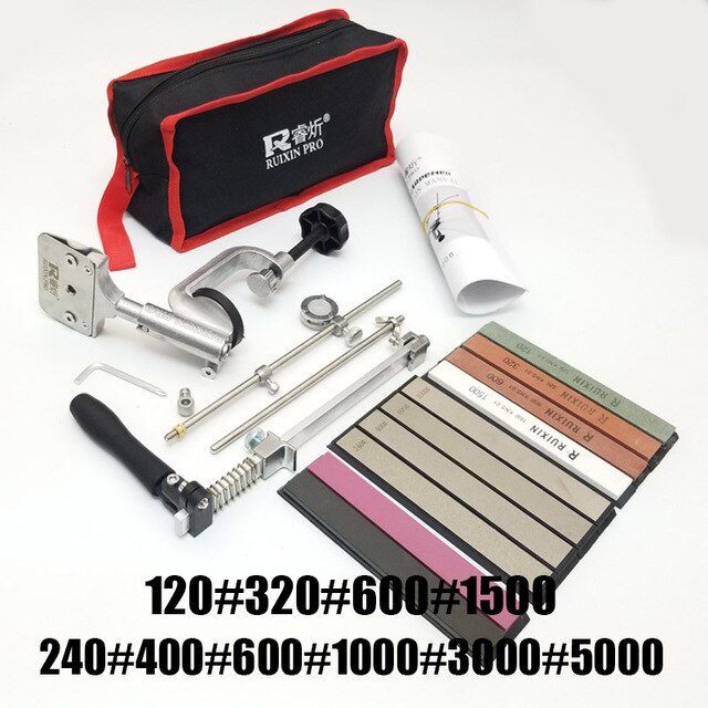 Iron Steel Kitchen Sharpener Kitchen Knife Sharpener Sharpening Tools Fix-angle With 4 Stones Whetstone