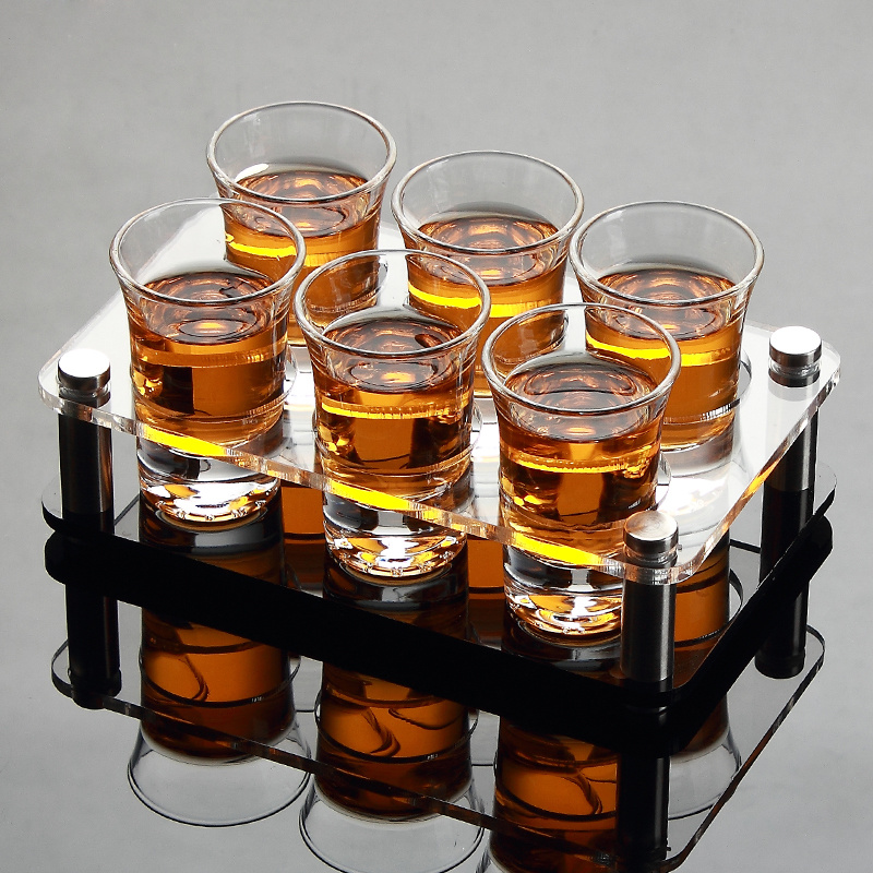 Spiritus shotglas sæt med holder hylde  b52 bomber regnbue cocktail vinglas husholdningsbar ktv club party bullet cup