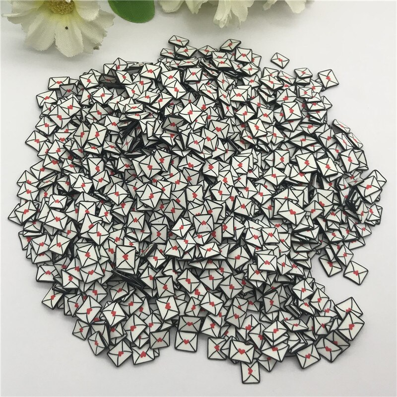 20G 5Mm Envelop Voor Hars Diy Benodigdheden Nagels Art Polymer Clear Clay Accessoires Diy Pailletten Plakboek Shakes Papier craft