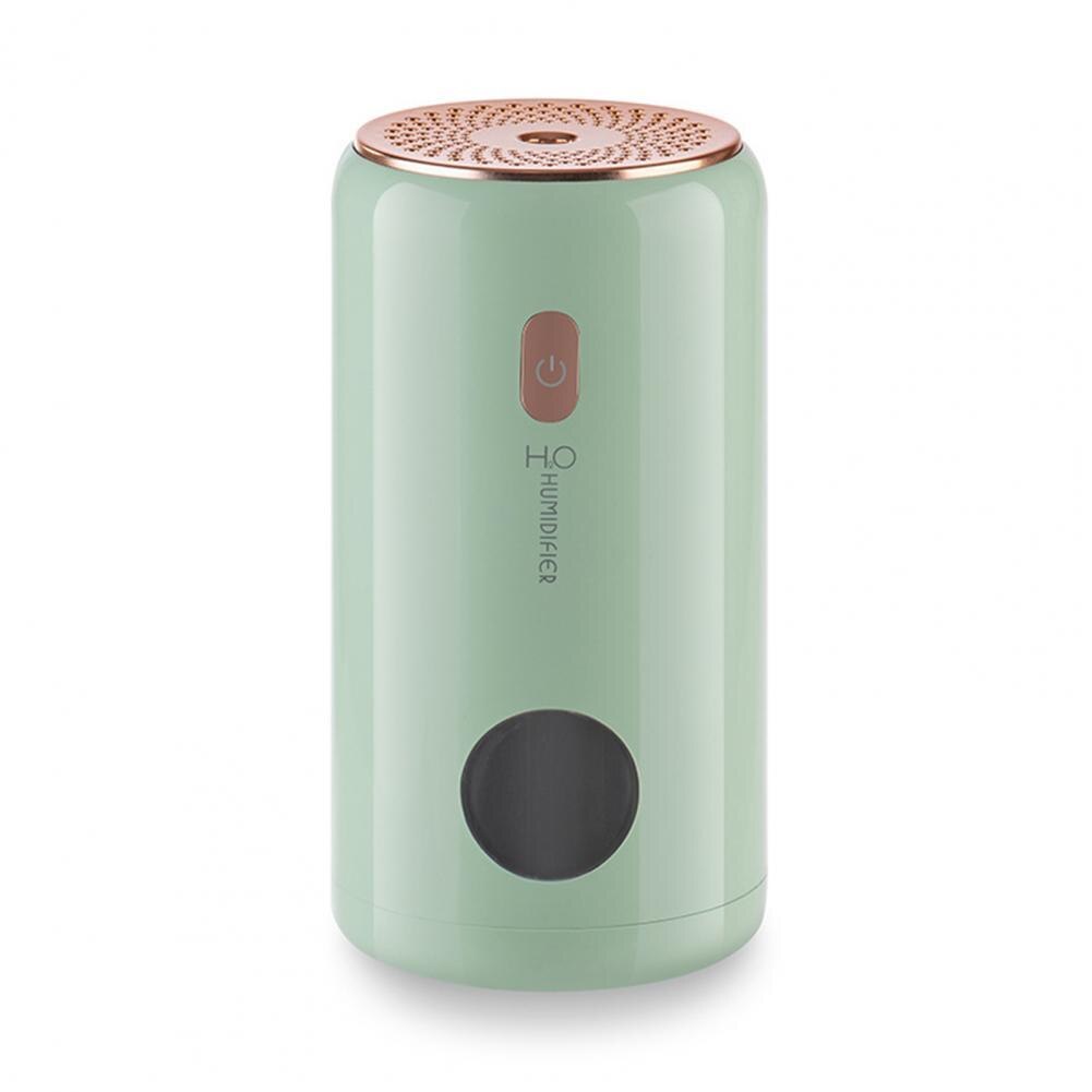 Button Control USB Portable Mini Humidifier Two Spray Modes Air Dampener Safe for:  Green