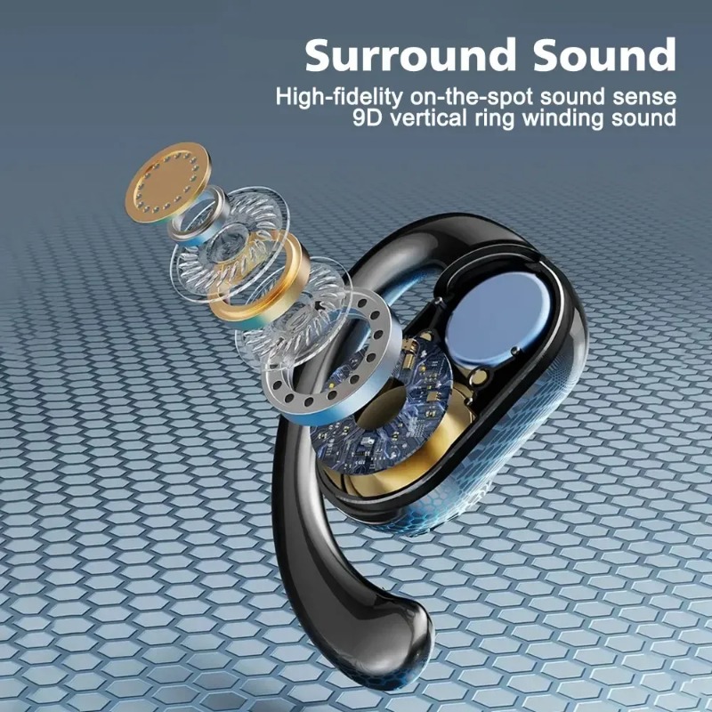 X91 OWS Oorhaak Koptelefoon Bluetooth 5.3 Lage Latency Gaming Sport Headset HiFi Stereo Ruisonderdrukking Oordopjes