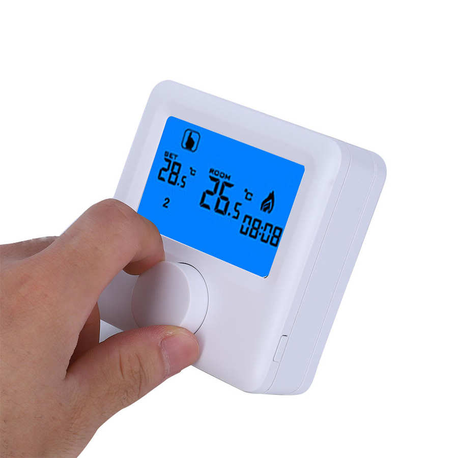 Wi-Fi Smart Color Thermostat Digital LCD RF Wireless Heating Thermostat Temperature Controller for Electric Heating System Wi-Fi