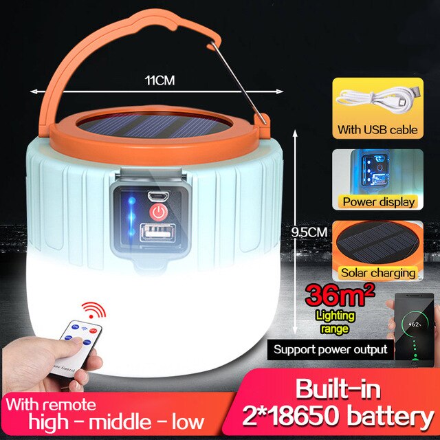 Portable Led Camping Lights 3 Mode Tente Extérieure Lanterne De Poche