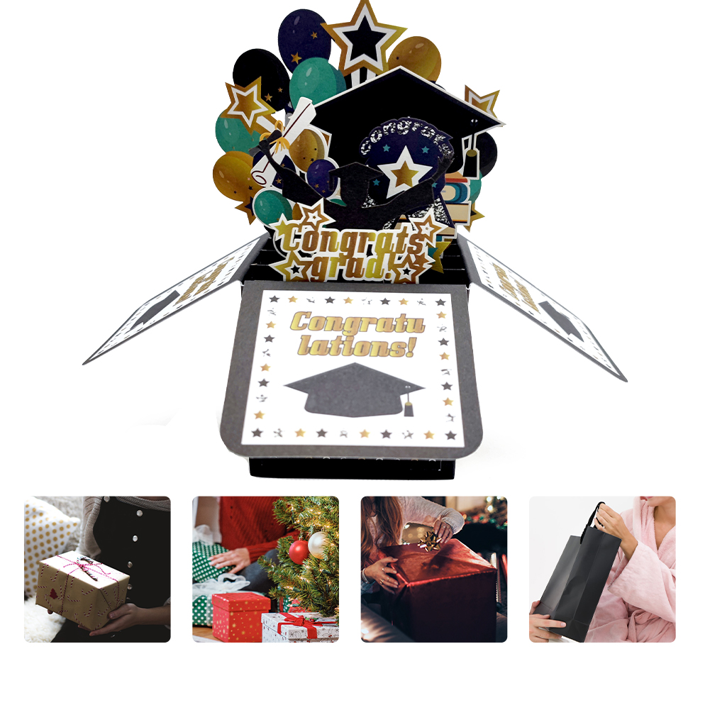Graduation Card Graduation Pop Up Card High School Graduation Cards 3D Popup Greeting Graduation Card for Boy Girl