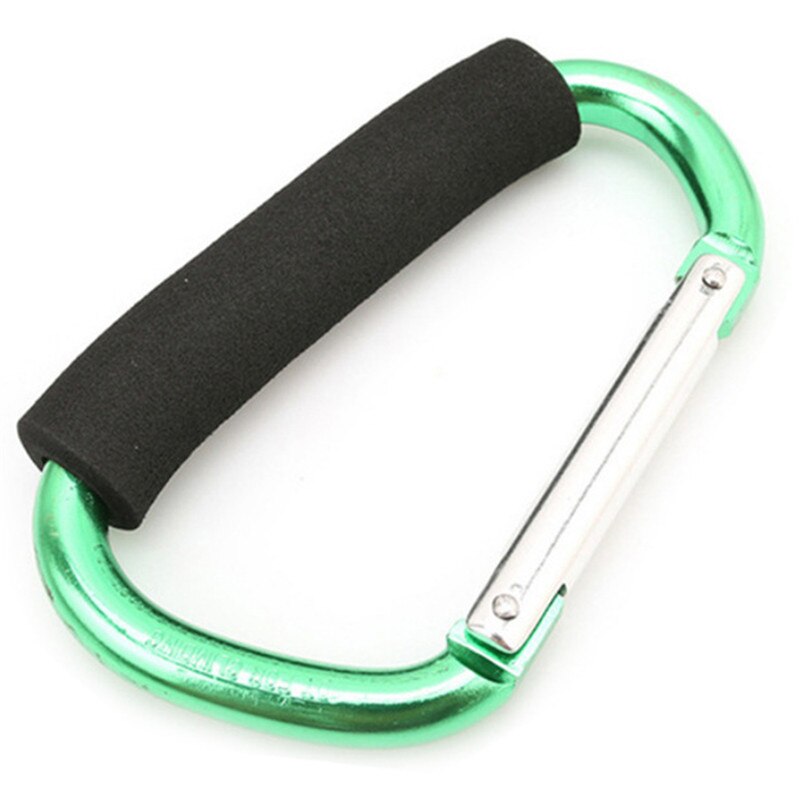 Mosquetón de aluminio para Gancho del Cochecito de bebé, Gancho de soporte para bolsa de carrito de bebé, Gancho de soporte, accesorios para asiento de coche: 04