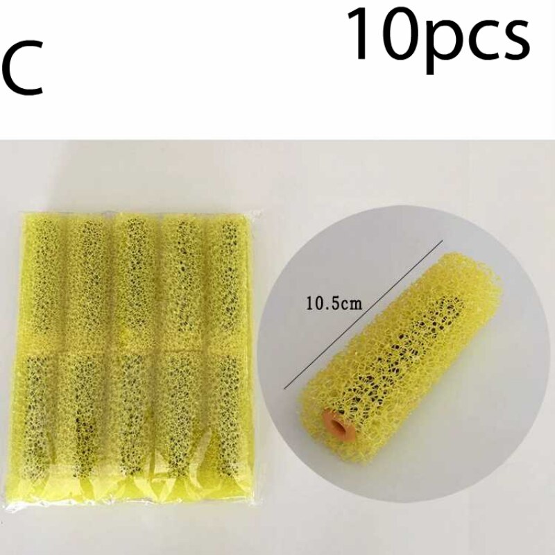 Rodillo de flores para tirar del barro, juego de pinceles profesionales de pintura de corredor, pintura de pared para casa, oficina, rollo de pintura de pared de construcción, 10 Uds.: C
