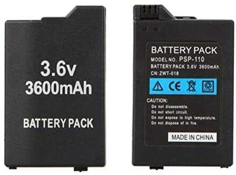 2 X Batery Sony Psp Slim & Lite (PSP-2000 / PSP-2004) /Psp Brite (PSP-3000 / PSP-3004) PSP-S110 3600 Mah