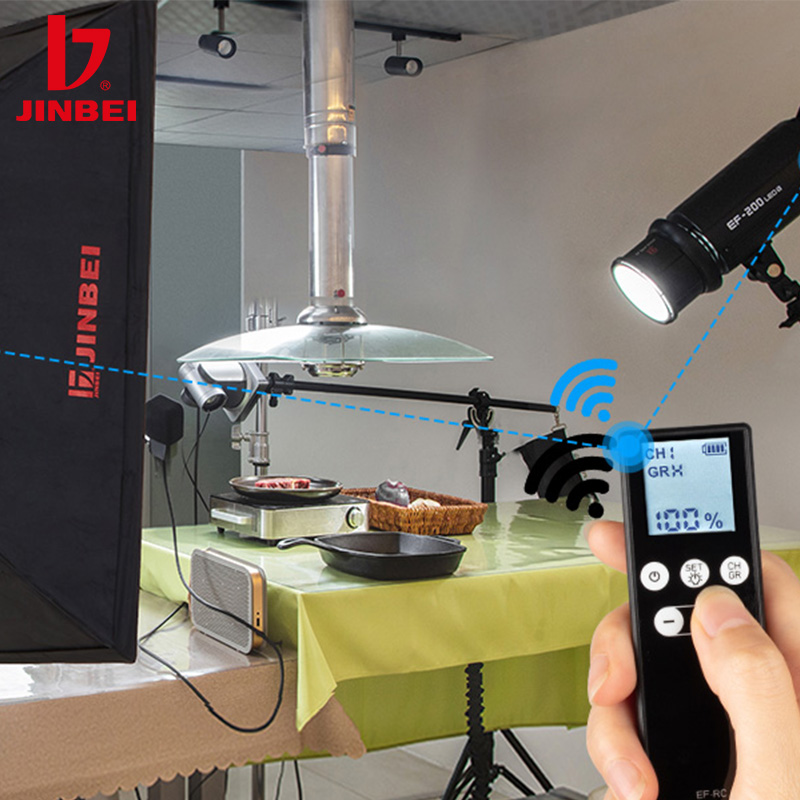 JINBEI EF-RC 2.4G Wireless Remote Shutter Controller Channel and Group Portable Compatible Continuous Light EFII60 EF-150/200