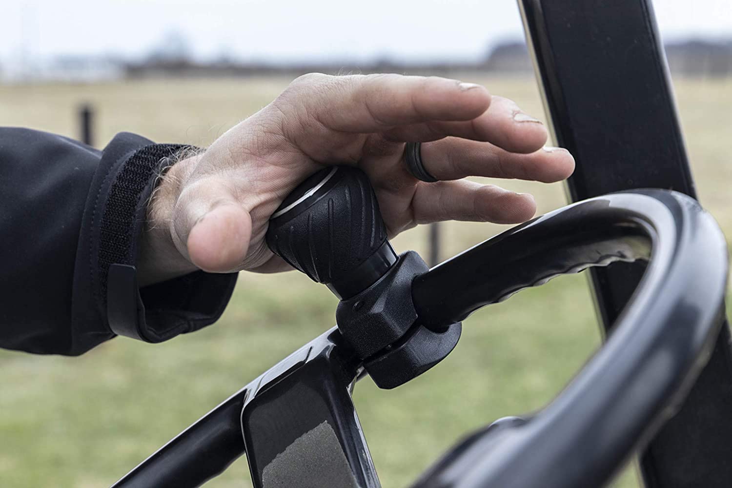 Lenkrad-Drehgriff, Lenkradgriff, passend für Autos, LKWs, Autos, Hilfsgriff, Universal--Drehgriff