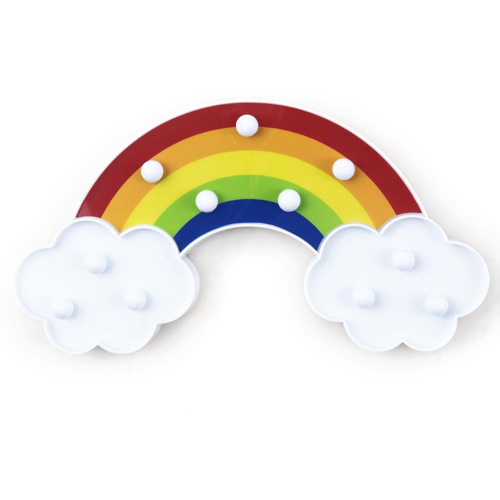 LED Night Light Nursery Kids Room Wall Lamp Rainbow Lamp Kids Room Decor, Baby Night Light