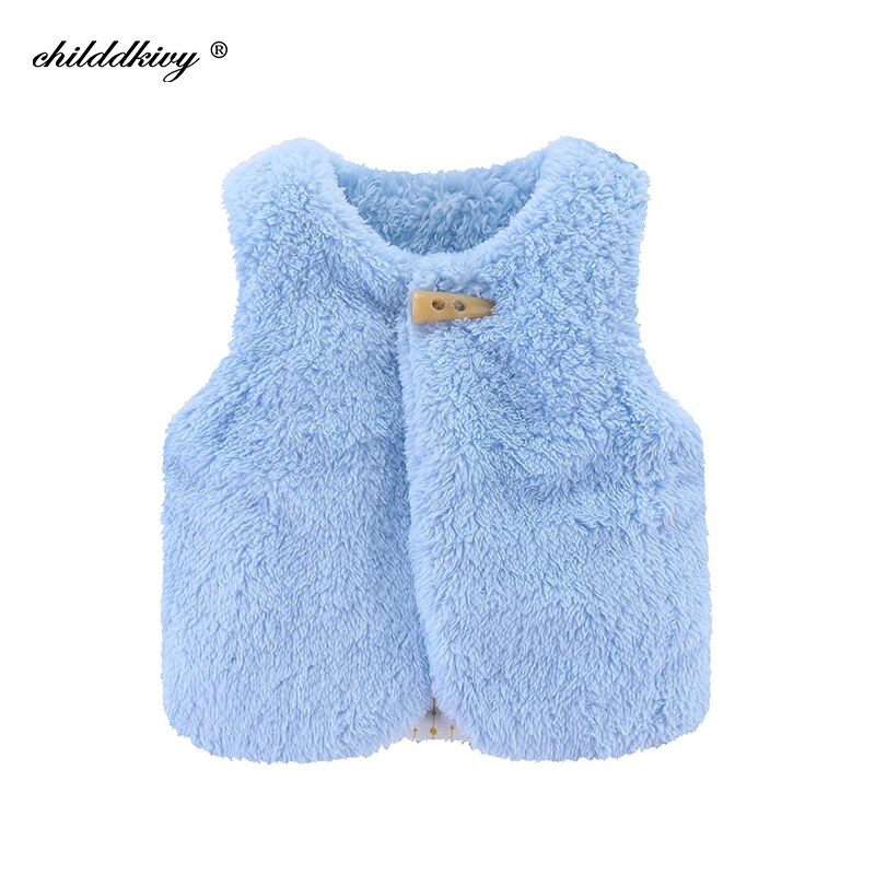 Pasgeboren Baby Meisje Kleding Herfst Baby Vest Bovenkleding Peuter Katoenen Vest Jas 0-18M Warm Winter jas Voor Baby Boy Kleding: blue / 6m