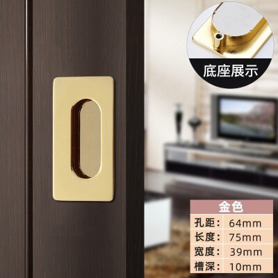 1 Pc Embedded Schuifdeur Handgrepen Verborgen Onzichtbare Kast Kledingkast Kabinet Push/Pull Handvatten Deur Hardware: 1