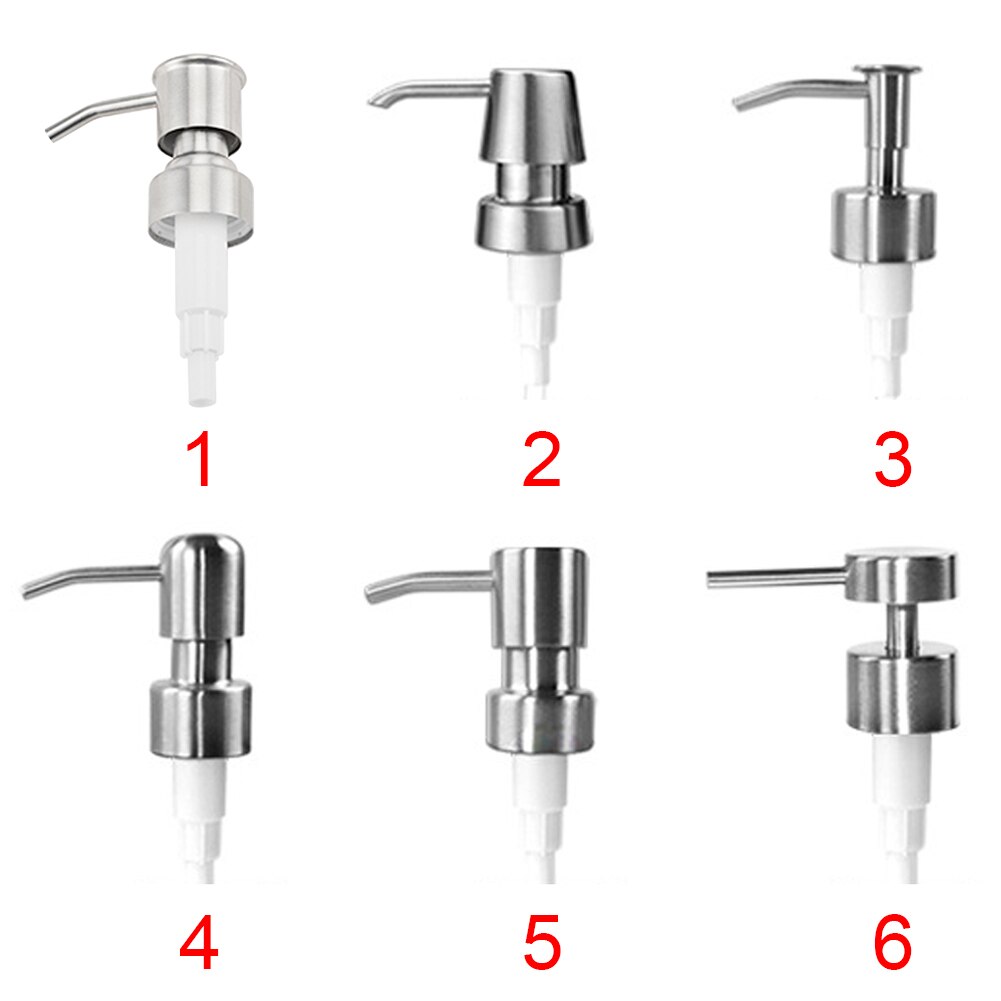 Stainless Steel Soap Liquid Lotion Dispenser Pump Replacement Jar Tube 6 Types
