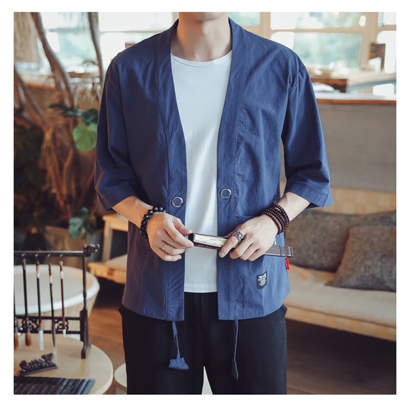 Japansk kokkejakke uniform sommerfrakke med korte ærmer til mænd hotel restaurant sushi japansk restaurant køkken arbejdsskjorte