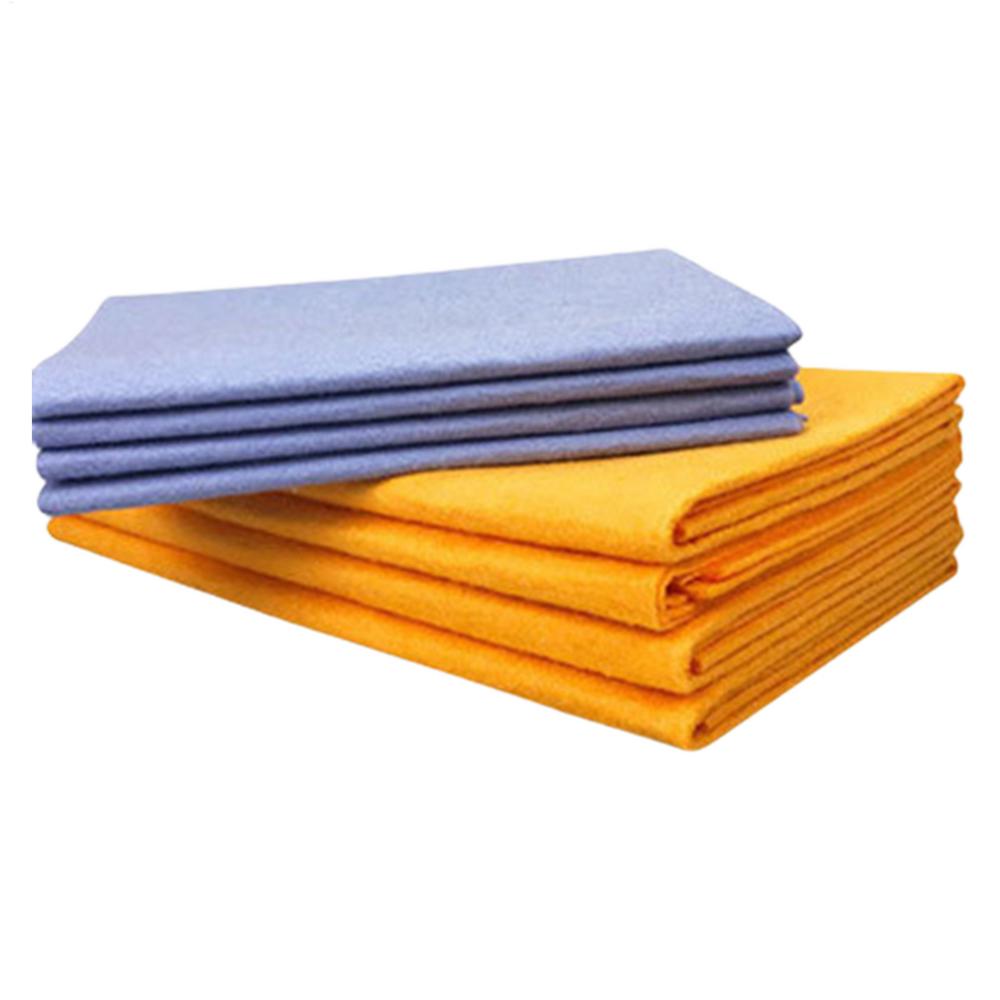 Serviette en Chamois Ultra-absorbante, 8 pièces, serviette de cuisine réutilisable, tissu Shammy de nettoyage, lavable en Machine pour le séchage de la voiture pour le sol de la fenêtre: Default Title