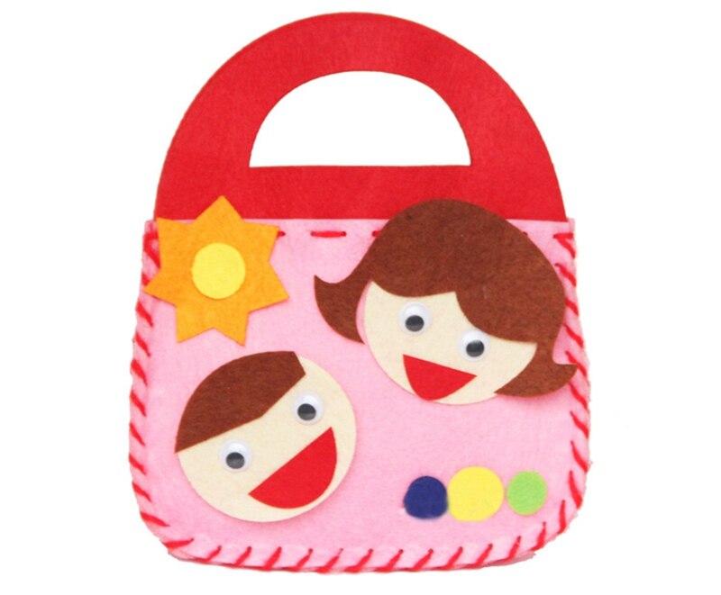 DIY Hand Tasche Spielzeug Für Kinder Dindergarten manuelle Klasse DIY Spielzeug Kinder Kunst Cartoon Hand Tasche Pädagogisches Spielzeug kinder DIY: ZWX120-13