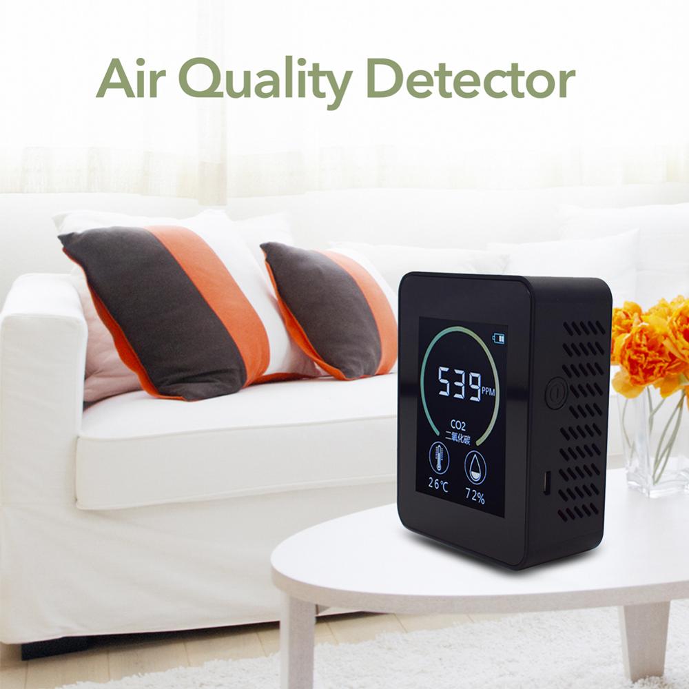 Indoor Air Monitor Lcd Digital co2 Air Meters Real Time TFT Intelligent Air Sensor Tester co2 Detector
