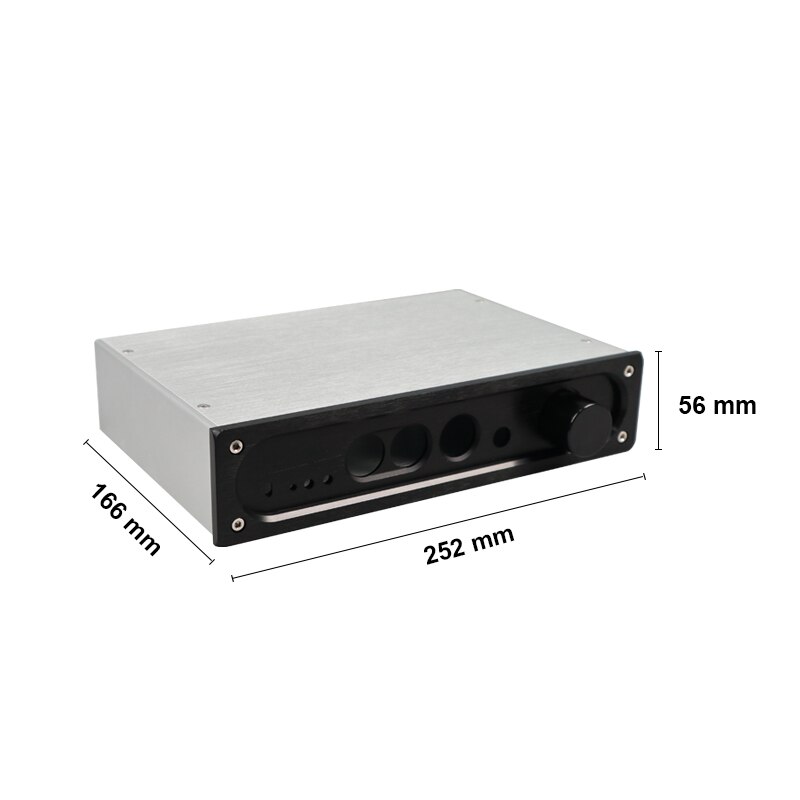 BRZHIFI Audio E600 Silver Amp Chassis All-aluminum Case 2505 Aluminum Alloy Enclosure For DIY