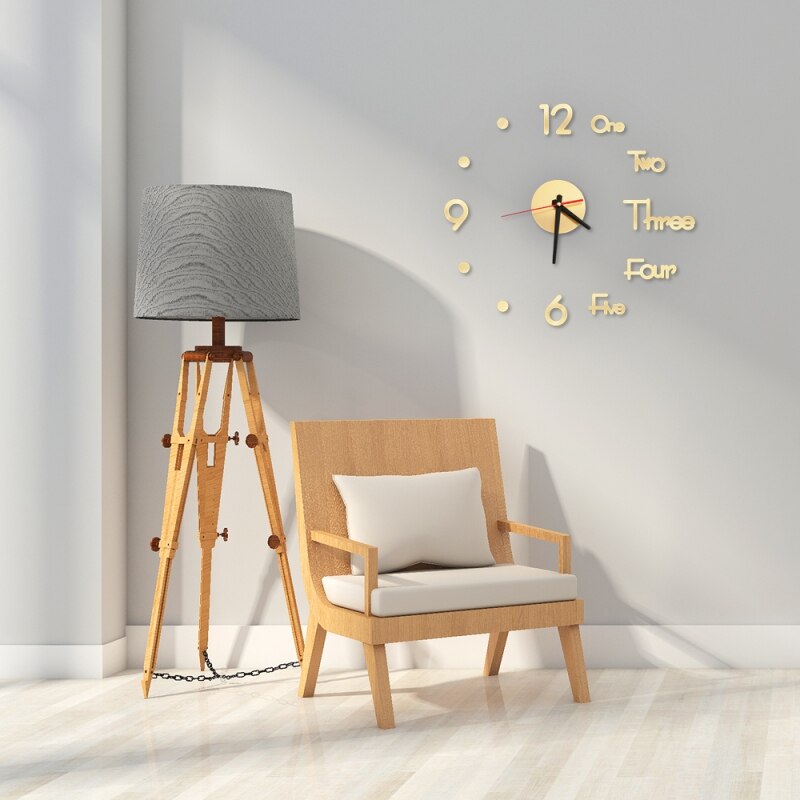 Moderne 3D Diy Muursticker Klok Romeinse Cijfers Spiegel Home Decor Muurschildering Decals Adhesive Wall Clock Voor Woonkamer Decor