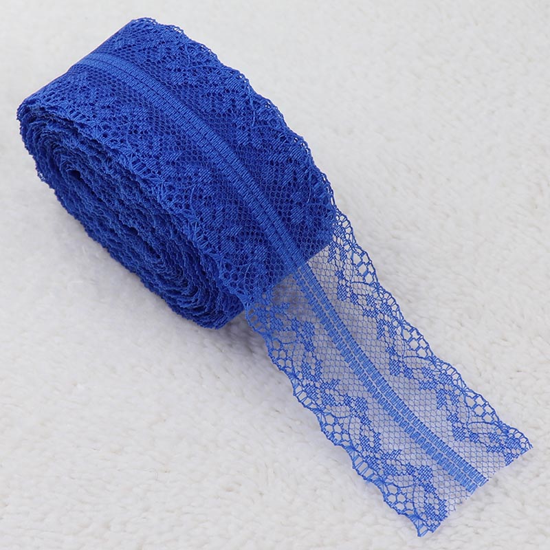 10 Yards 38mm ruban de dentelle filet brodé garniture de dentelle pour mariage fête rideau de noël décorations bricolage cheveux nœuds couture tissu: nickel