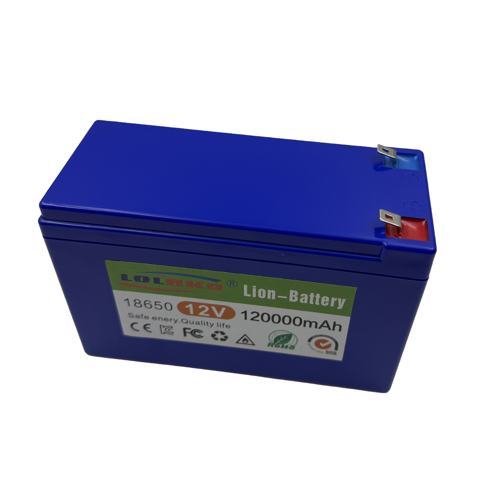 2025 Verbeterde LiFePO4 Lithium Batterij 12V 120Ah Draagbare Oplaadbare Batterij Ingebouwde Power Display Poort Opladen
