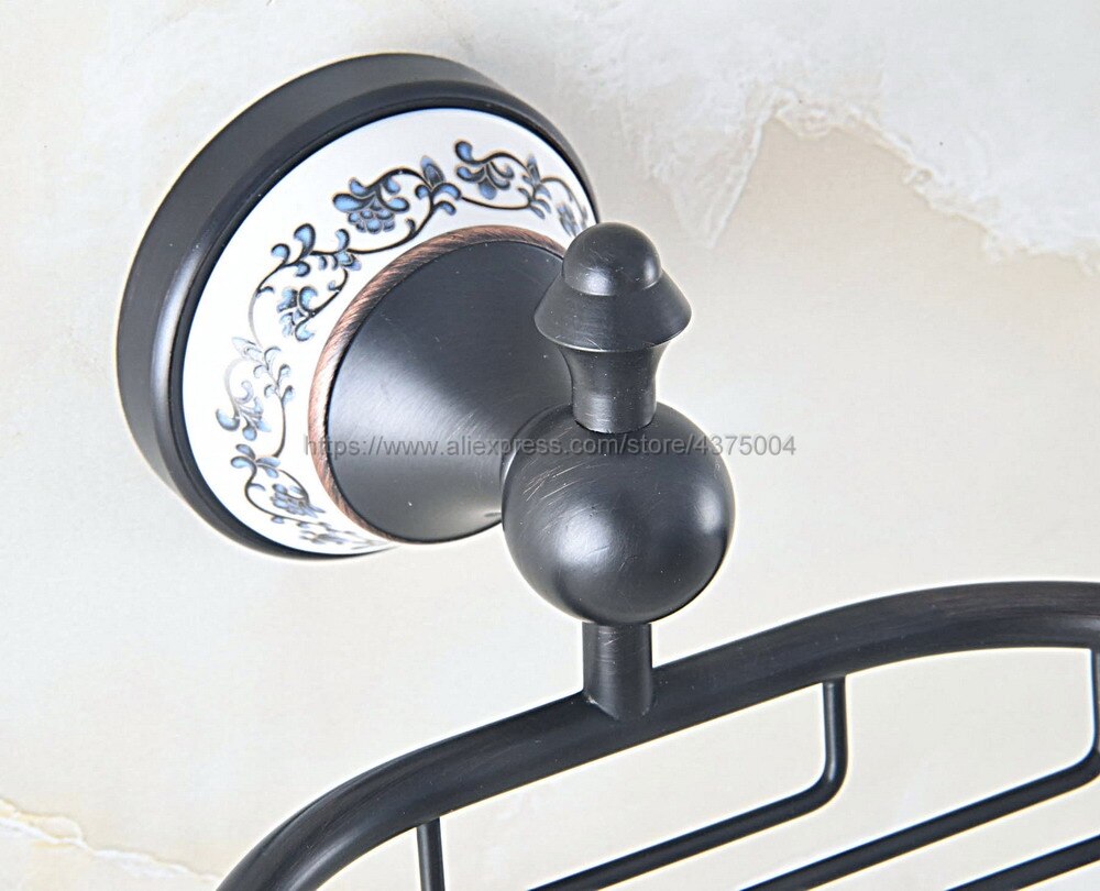 Vaisselle à savon en Bronze frotté à l&#39;huile avec porte-savon en céramique, panier à savon en cuivre, accessoires de salle de bains, ensemble de matériel de bain Nba757