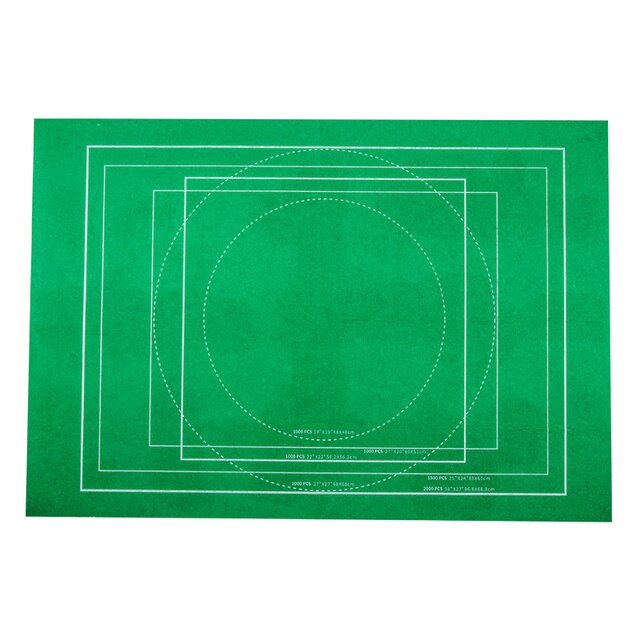 Puzzels Mat Jigsaw Roll Voelde Mat Speelkleed Puzzels Deken Voor Tot 2000 Stuks Puzzel Accessoires Draagbare Reizen Opslag tas: Leaflet green