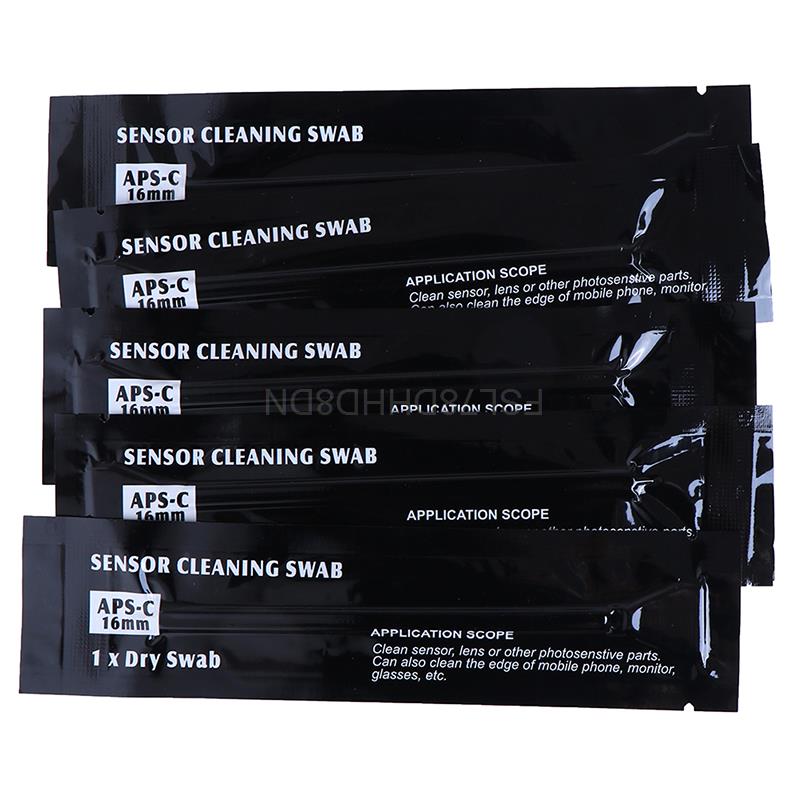 5Pcs/10Pcs Camera Sensor Cleaning Swabs Kit Digital Camera Lens Cleaner Swab Microfiber Cleaning Brush