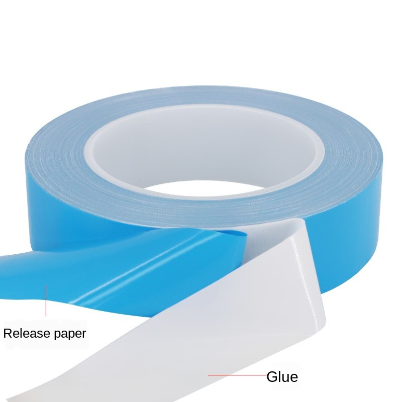 25Meter/Roll Overdracht Warmte Tape Dubbelzijdig Thermisch Geleidende Lijm Tape Voor Chip Pcb Cpu Led Strip Licht heatsink