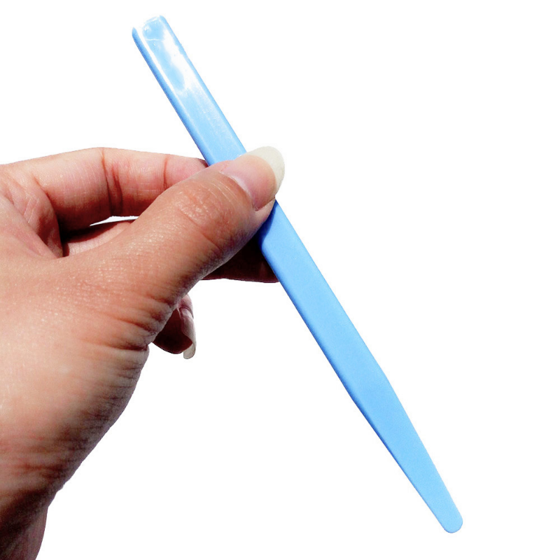 Espátula de yeso para mezclar Dental, Material de impresión, cuchillo mezclador desechable, espátula de alginato, herramientas de dentista de plástico azul, 10 Uds.