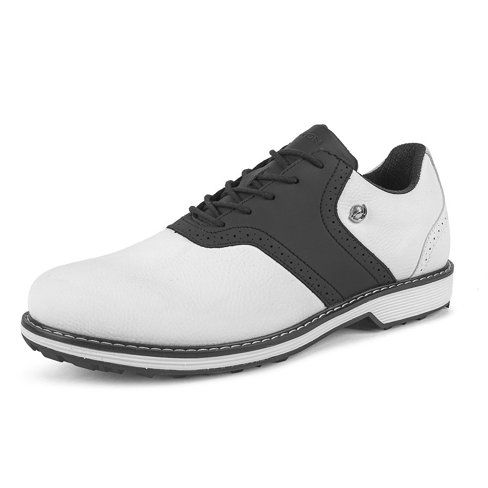 Klassische Golfschuhe Herren Spikes Golfschuhe Bequeme Fitnessstudio Turnschuhe: dunkel Grau / 45