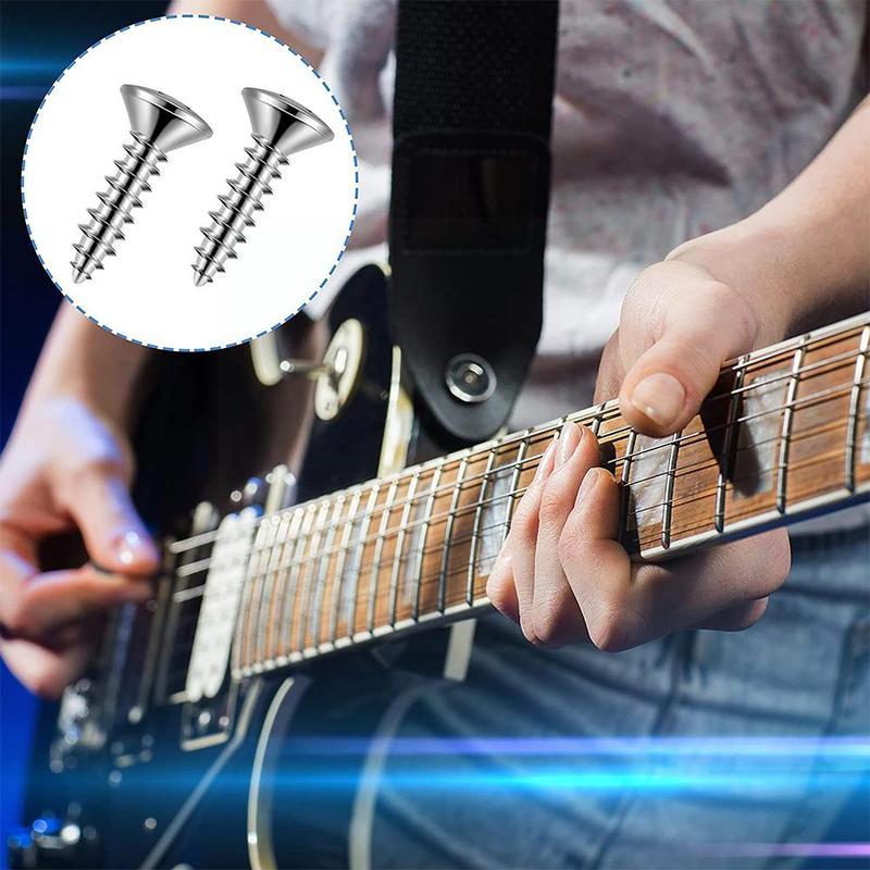 Screw Electric Guitar Guard Plate Mounting Screw Electric Box Screw Panel With 3*12mm*50pcs Fixing Socket Screw Bass V6k6