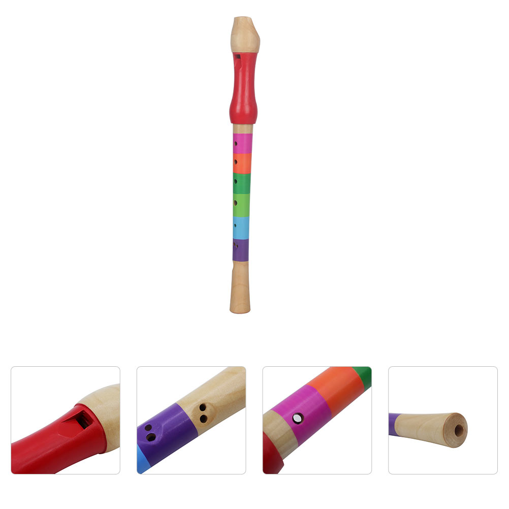 1pc Clarinet Wooden Clarinet Reusable Clarinet Musical Instrument (Rainbow Color): Default Title