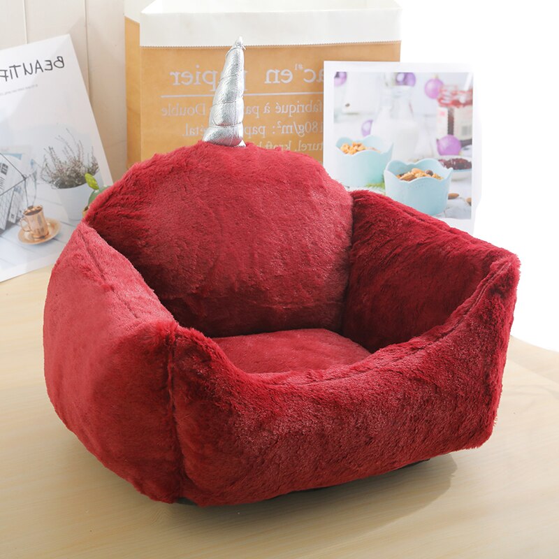 Dog Beds For Large Dogs Cashmere Warming Pet Dog Bed Sofa Lounger Cat Nest Baskets Plush Kennel Bed Comfortable Pet Supplies: 1-2 / 65X60X28CM