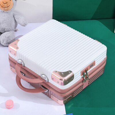 14/16/17Inch Koffer Met Codeslot Laptop Case Dames Cosmetische Handtas Hoge Kleine Opslag case Voor Korte Trips: 2 / 14"