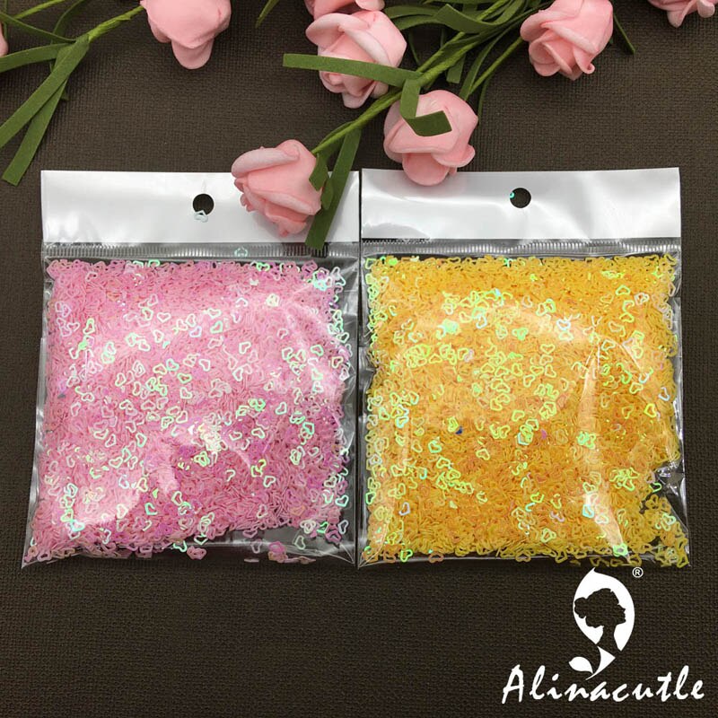 40g 4mm hart Pailletten Paillette Naaien Kledingstuk Accessoires, Kleding accessoires, DIY Pailletten scrapbooking shakes: NO 6