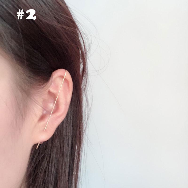 Ear Wrap Crawler Hook Earrings Punk Wrap-around Track Hook Earrings 1Pcs