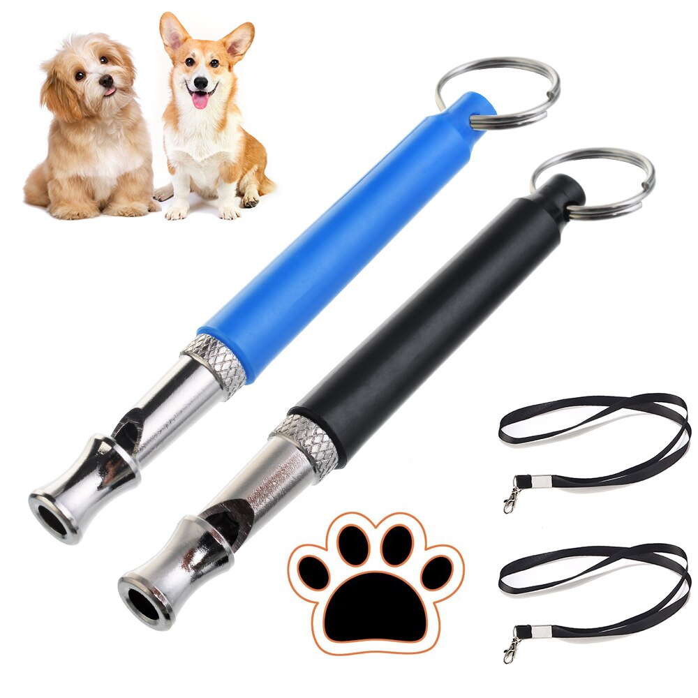 1/2pcs Puppy Pet Dog Whistle Two-tone Ultrasonic Flute Stop Barking Ultrasonic Sound Dog Training Whistle Dog Repeller Toy: 2pcs
