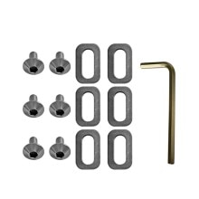 1set Road Bike Bicycle Pedal Cleats 6x Washers + 6x M5 Screw Washer For SPD Bicycle Cleat Repair Parts