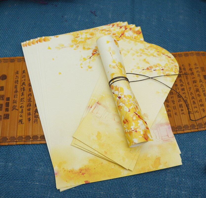 Papel chino Estilo Vintage para escribir sobre papel carta 4 set/lote
