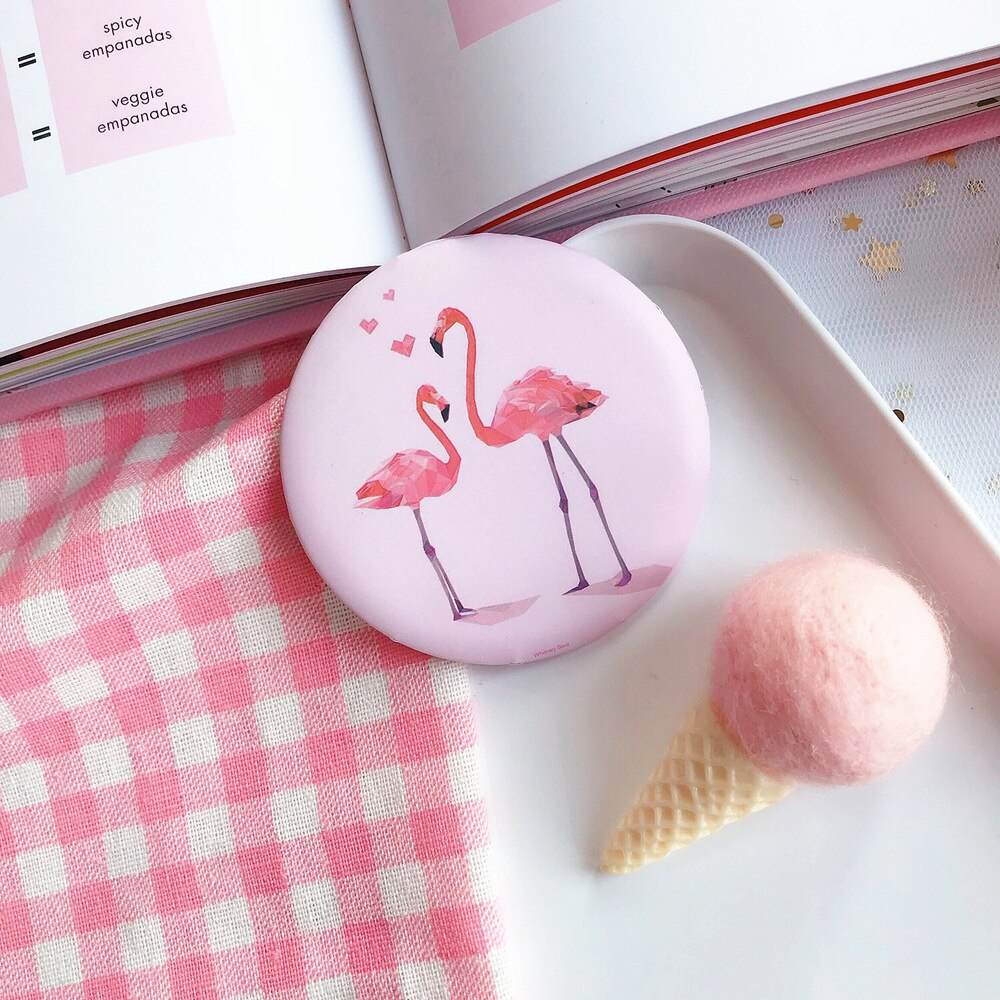 Fickspegel smink kompakt handspegel mini liten spegel bärbar spegel kompakt kosmetisk lusterko espejos de bolsillo mujer