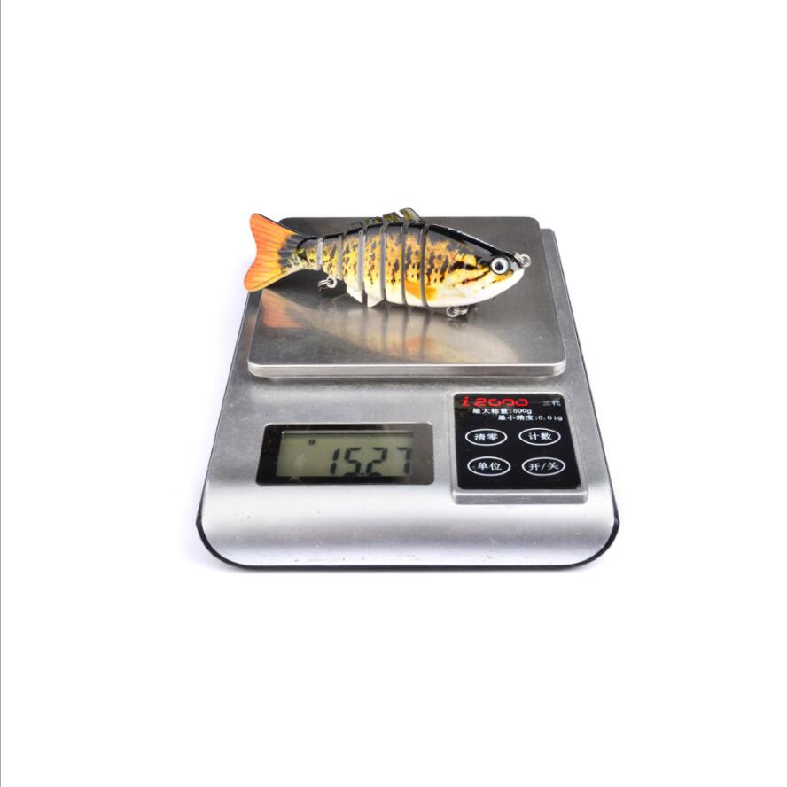 1 pçs pesca iscas corrico nadar minnow wobbler multi-seção duro bait100mm15g artificial crankbait jerkbait pesca tacklelure