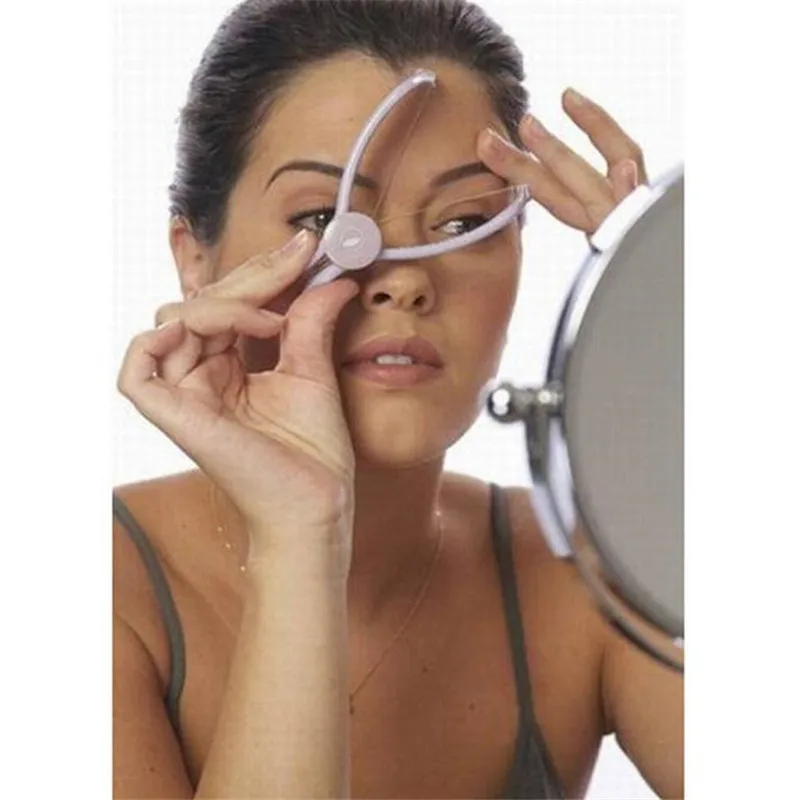 Portable 1PC visage déplumeur pour joue sourcil femmes épilation épilateur visage épilateur printemps filetage outil de maquillage