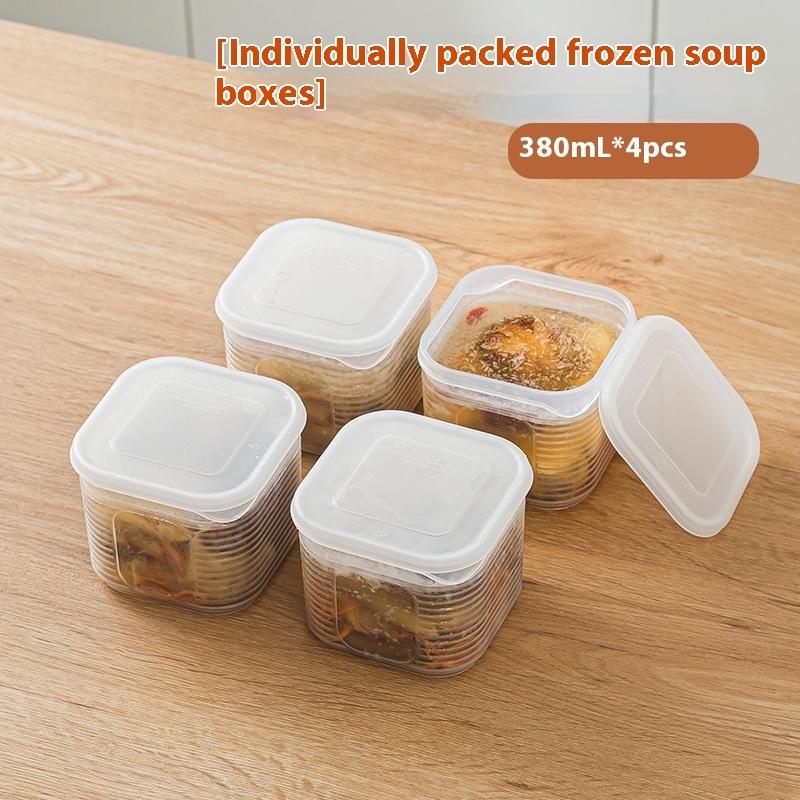 Food Storage Container Vegetable Fruit Fresh-keeping Box With Lid For Refrigerator Kitchen Spice Seasoning Storage Jar: Blue